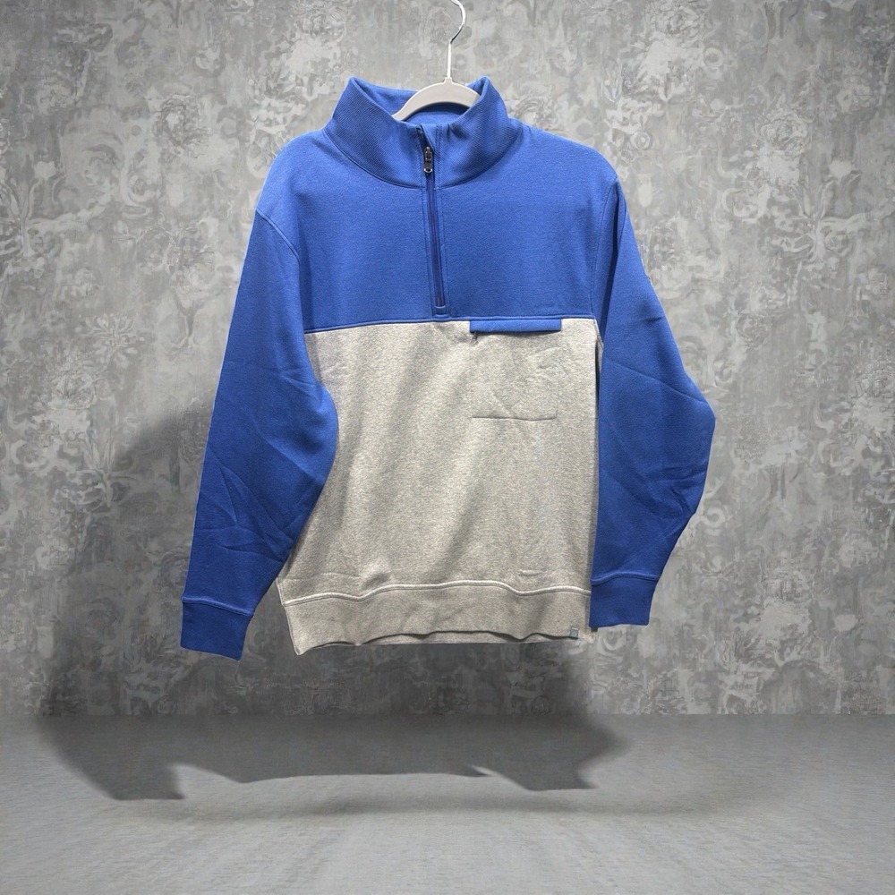 Tasc Performance Legendary Fleece 1/4 Zip Men's Large Imperial Blue Perfect Gray